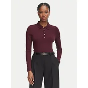 Tommy Hilfiger Polo majica WW0WW51731 Bordo rdeča Slim Fit