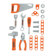 Set 6 vrsta radnih alata Tools Set Black&Decker Smoby s montažnim dijelovima