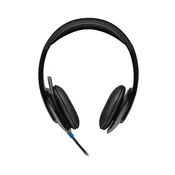 Logitech H540 981-000480 Žične slušalice, USB, Crne