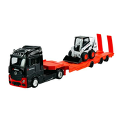 Bburago 1:43 Tovornjak Construction MB Actros Gigaspace/Bobcat Loader