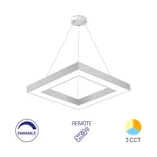 Braytron LED visilica sa daljinskom komandom BRY-BLADE-PD-KVADRATNA-BELA-45W