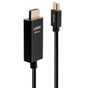 LINDY Adapter Active Mini DisplayPort - HDMI, 4K60Hz, 3m, crni 40923