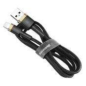 BASEUS Baseus Cafule Lightning na USB-A kabel, 1 m, crni/zlatni
