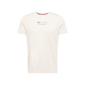 ALPHA INDUSTRIES Majica, prljavo bijela / crna