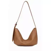 Vrečasta torbica LS COLLECTION Erik Style - rjava, hobo