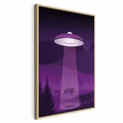 Slika - Ufo (1 Part) Vertical 60x90 U prirodnom drvenom okviru