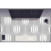 Decormat Podloga za pisalno mizo Geometric illusion 120x60 cm
