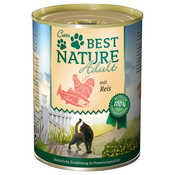 Best Nature Cat Adult 6 x 400 g - losos, piščanec in riž