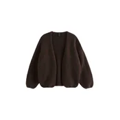 Lindex Pletena jopa Vanessa temno rjava