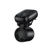 INF Prenosni USB polnljiv mini spončni ventilator z 1200mAh baterijo Black, (5000310509)