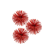 Set visečih božičnih okraskov Pols Potten prickle ornaments 7 cm 3-pack rdeča barva