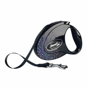 Flexi Glam Splash Mystic M traka 5 m crna