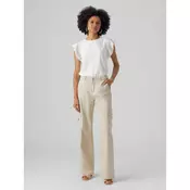 Vero Moda Majica 10286067 Bela Loose Fit