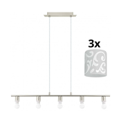 Eglo - LED luster na sajli MY CHOICE 5xE14/4W/230V hrom/bela