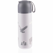 Termovka za tekočine s silikonskim držalom 400 ml, Mountains
