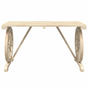 Vidaxl Vrtna miza 115x55x65 cm trden les jelke