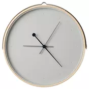 ROTBLÖTA Zidni sat, jasenov furnir/svetlosiva, 42 cm