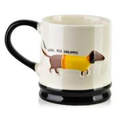 Mondex Skodelica porcelan Affekdesign Doxie 8x12,3x9,2cm bela 1kos, (5000300826)