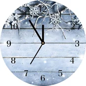 tulup.si Steklena ura Počitniške snežinke. Winter Frost Bele kazalke