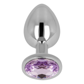 OhMama Anal Plug Metal Violet 7cm