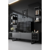 Hanah Home HANAH HOME Black Line Set - Anthracite, Black garnitura pohištva za dnevno sobo, (20815896)