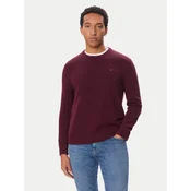 Tommy Jeans Pulover DM0DM21787 Bordo rdeča Slim Fit