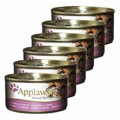 Applaws Cat -konzerva mačje hrane s skušo in sardino, 6x70 g