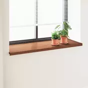 vidaXL Okenski nadstrešek Rjav les 120 x 50 x 4,5 cm PVC