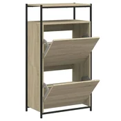 Vidaxl Omarica za čevlje sonoma hrast 60x34x112 cm inženirski les