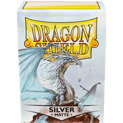 Dragon Shield 100 Standard Sleeves - Silver Matte