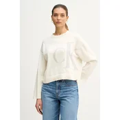 Pulover Calvin Klein Jeans Long Sleeve Smooth Sweater White XXS