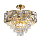 Luster na šipci LUXURIA 9xE14/40W/230V zlatni