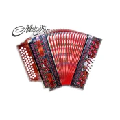 Diatonična harmonika 3/III 37+3, madrona, A mano
