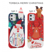 Ovitek Funny Merry Christmas type 2 za Apple iPhone 8/7/SE 2022/2020, Teracell, rdeča