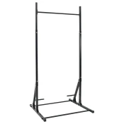 vidaXL postaja za pull-up z ročkami za potiskanje, 150 kg, nastavljiva