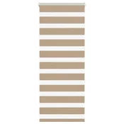 Zebra zavjesa Pješcano smeda 55x150 cm Širina tkanine 50,9 cm Poliester