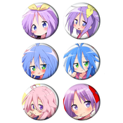Set bedževa Anime Lucky Star, 37 mm, 6 kom