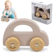 Viga Toys VIGA PolarB Drewniany Samochodzik do Pchania Bršzowy
