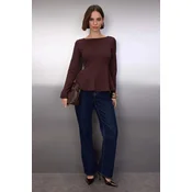 Trendyol Milla ženska bluza Twoaw26Bz00166, braon-braon