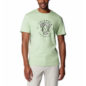 Pamucna majica Columbia boja: zelena, s tiskom