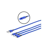 USB-A kabel C/Micro-B/Light 1.2m razdelilni