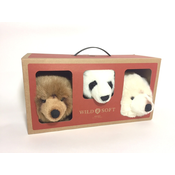 Komplet 3 mini plišastih trofej - Bear box