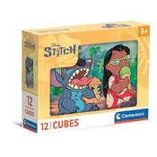 Slagalica 12 kockastih blokova DISNEY STITCH Clementoni 41347