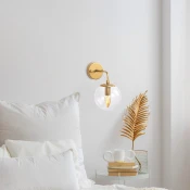 Opviq Zidna lampa E14 Max 40W, Zlatna