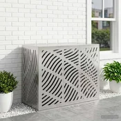 vidaXL Prekrivalo za klimatsko napravo Srebrna 110 x 50 x 80 cm