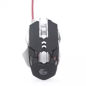 Gembird MUSG-05 USB 4000DPI Black, Silver mice