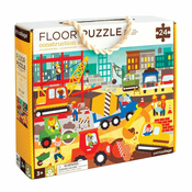 Petit Collage Floor puzzle stavba v mestu