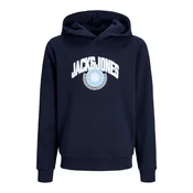 Jack & Jones Junior Majica JJCOLLEGEY mornarska/svetlo modra/bela