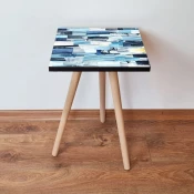 Hanah Home Klub sto Shp82, 35x42x35 cm, Plavi