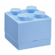 LEGO mini box 4 - bledo modra 46x46x43 mm